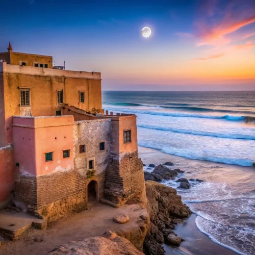 Sonnenuntergang in Sidi Kaouki Marokko