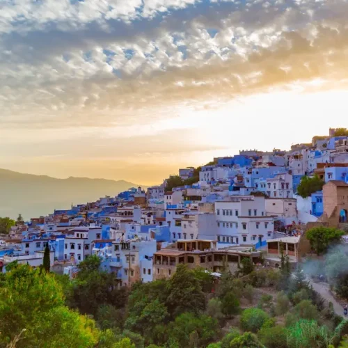 Chefchaouen die blaue Stadt in Marokko