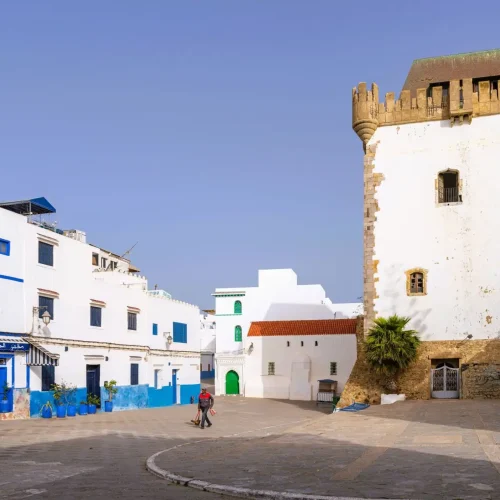 Portugiesischer Turm Borj Al Kamra, Khaldun-Platz, Asilah