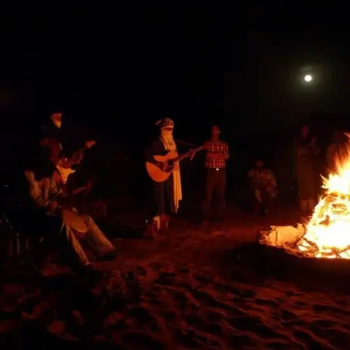 Nomadenmusik in der Wüste