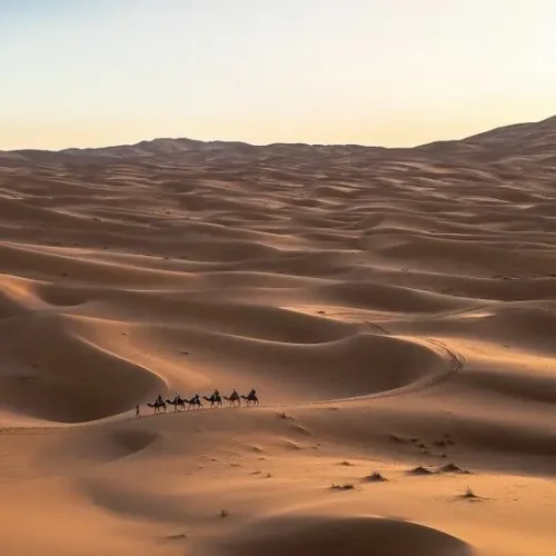 Sahara von Erg Chebbi in Marokko
